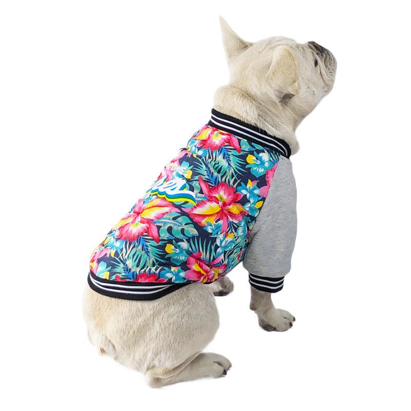 Stretchy Printed Pet Dog Onesie-1